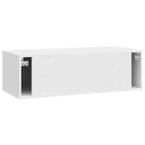 Wall-Mounted TV Cabinet High Gloss White 98 x 41 x 30 cm 899379