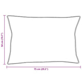 Pillow with Pillow 2 pcs White 50 x 75 cm Cotton 42007688