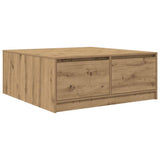 Coffee Table with Drawers Artisan Oak 100x100x40 cm 3328407