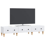 TV Cabinet with Drawer White 147 x 34.5 x 30 cm Engineered Wood 894245