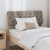 Upholstered Headboard Taupe 90 cm Solid Pine Wood 879197