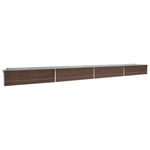 Garden Raised Bed Galvanised Steel 600x80x45 cm Brown 47074