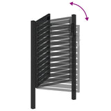 Garden Gate Lockable Black 100x120 cm Aluminium 42004147
