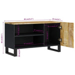TV Cabinet 80x33x46 cm Solid Wood Mango&Engineered Wood 351962