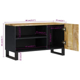 TV Cabinet 80x33x46 cm Solid Wood Mango&Engineered Wood 351962