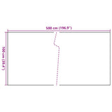 Balcony Screen Black 500x100 cm Poly Rattan 156303