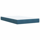 Box Spring Bed with Mattress Blue 120x200 cm Velvet 3290898