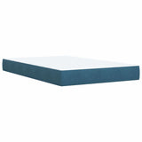 Box Spring Bed with Mattress Blue 120x190 cm Small Double Velvet 3290868