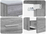 Bathroom Furniture Set 3 pcs Grey Sonoma 49.5 x 44.5 x 65 cm 3405888