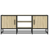 TV Cabinet Sonoma Oak 100x35x41 cm Engineered Wood and Metal 848835