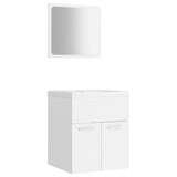 Bathroom Furniture Set White Engineered Wood 3070856