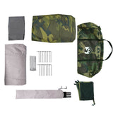 Family Tent Tunnel 6-Person Camouflage Waterproof 4009577