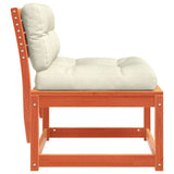 Garden Sofa Set of 2 Wax Brown Solid Pine Wood Standard Modular 844706