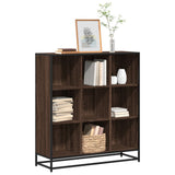 Bookcase Brown Oak 97.5x33x107.5 cm Engineered Wood and Metal 3300864