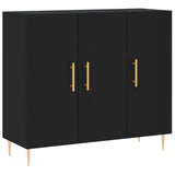 Sideboard Black 90x34x80 cm Engineered Wood 828093