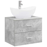 Bathroom Furniture Set Concrete Grey Engineered Wood 3404401