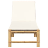 Sun Lounger with Cushions 55x199x30 cm Bamboo 4108226