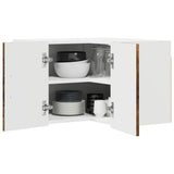 Wall Corner Cabinet LUCCA Smoked Oak 57 x 57 x 40 cm 884960