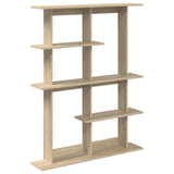 Wall Shelving Unit Brown 102 x 20 x 130 cm Engineered Wood 8012054