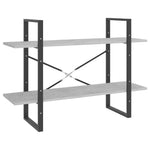 5-Tier Book Cabinet Concrete Grey 100x30x175 cm Engineered Wood 3082002