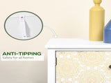 Drawer Table Sideboard Multi-purpose Storage Chest Shabby Chic Entryway Living Room Bedroom T3398P329460