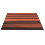 Replacement Fabric for Awning Orange and Brown 5x3.5 m 311962