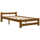 Bed Frame Honey brown Solid pine wood, plywood Single Durable 322005