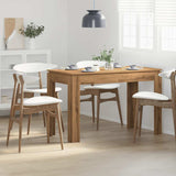 ZNTS Dining Table Artisan Oak 120x60x76 cm Engineered Wood 855903