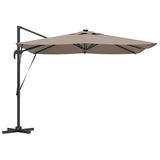 Umbrella Taupe 286 x 284 x 270 cm Aluminium and Polyester 42003322