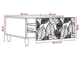 Coffee Table Concrete Grey 50 x 49 x 40 cm Engineered Wood 895198