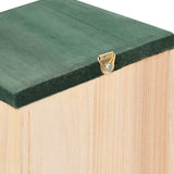 Bird House Set of 10 Wood Solid Firwood Small Hanging mounting 314815