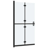 Foldable Walk-in Shower Wall Frosted ESG Glass 70x190 cm 151192