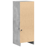Sideboard with LED Concrete Grey 38x34x100 cm Engineered Wood 852169