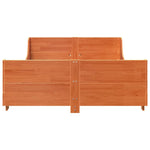 Bed Frame without Mattress Wax Brown 140x190 cm Solid Wood Pine 3302287