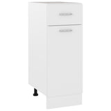 Drawer Bottom Cabinet Lyon White 30x46x81.5 cm Engineered Wood 801204