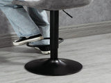 Modern Bar Stools Set of 2, Height Adjustable Swivel Bar Chairs with Backrest, Gas Lift and T3398P328163
