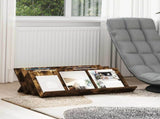 Magazine Rack Smoked Oak 90 x 53 x 28.5 cm Engineered Wood 890892