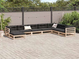 8 Piece Garden Sofa Set Solid Wood Pine 3299574