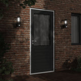 Outdoor Wall Lights with Sensors 2pcs Black Stainless Steel 4006255