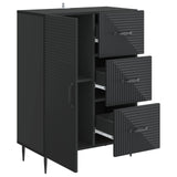 Sideboard with Drawer Black 66 x 34.5 x 89.5 cm Engineered Wood 894856