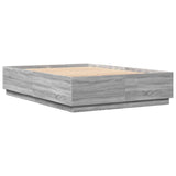 Bed Frame without Mattress Grey Sonoma 160x200 cm 3209693