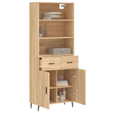 Highboard Sonoma Oak 69.5x34x180 cm Engineered Wood 3200532