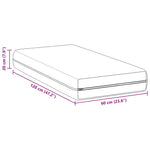 Mattress with Coconut Layer White 60 x 120 cm Pocket Spring 4106423