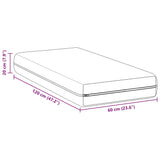 Mattress with Coconut Layer White 60 x 120 cm Pocket Spring 4106423