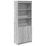 Highboard Grey Sonoma 70x35x180 cm Engineered Wood 3328476