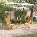 Folding Bistro Set Folding 3 pcs Brown Solid Acacia Wood 3375688