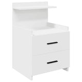 Bedside Cabinets 2 pcs with 2 Drawers White 40x36.5x62 cm 858633