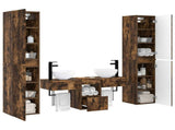 Bathroom Furniture Set 5 pcs Smoked Oak 33 x 34.5 x 160 cm 3406008
