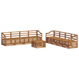 Sofa Sets 9 pcs Natural Solid Acacia Wood 3374584