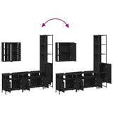 Bathroom Cabinet Set Black 3214745